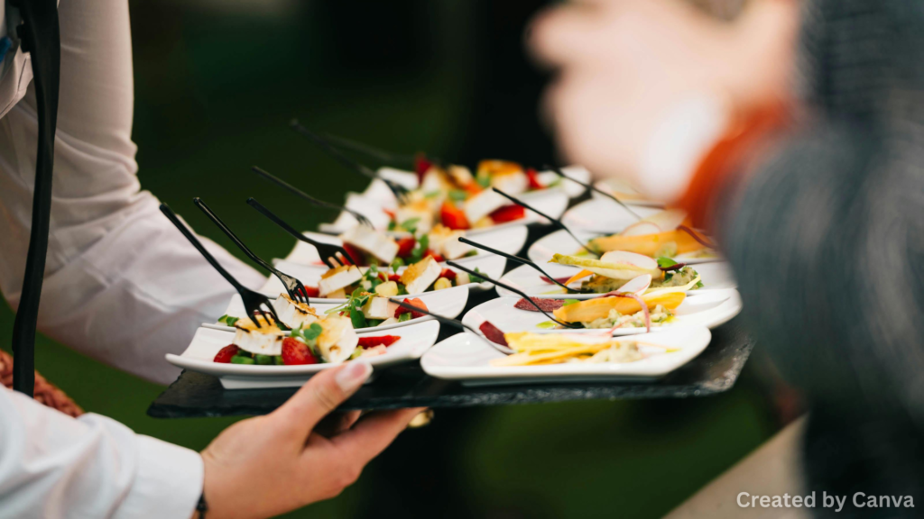 Working with chefs and caterers who know what they're doing