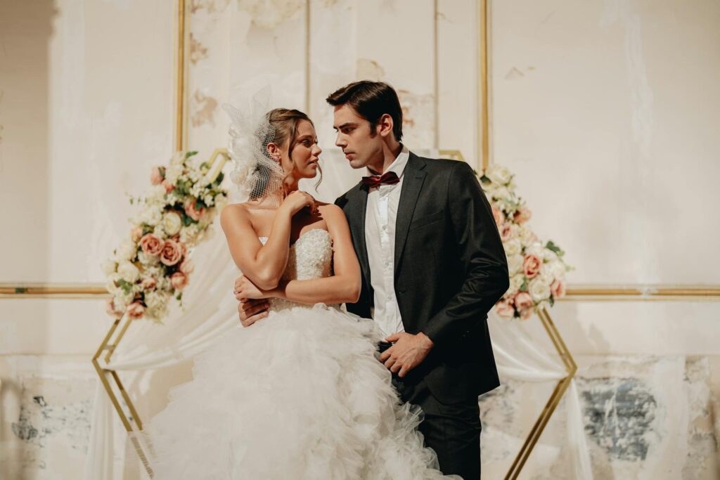 A beautiful Las Vegas wedding chapel with floral decorations. — Las Vegas elopement guide