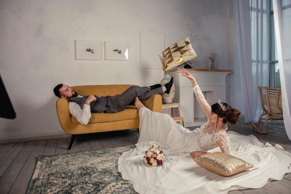 A cozy indoor winter wedding scene showcasing elegant decor. — Las Vegas wedding trends 2026