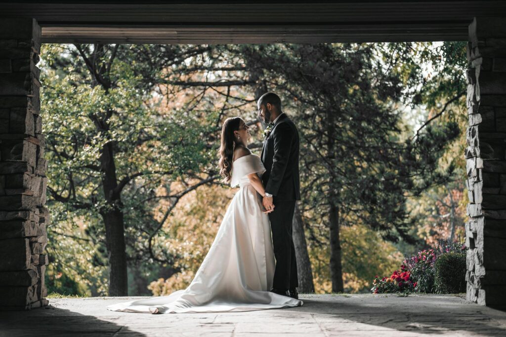 A picturesque fall wedding with vibrant autumn colors and decor in a Las Vegas venue. — best times to get married Las Vegas
