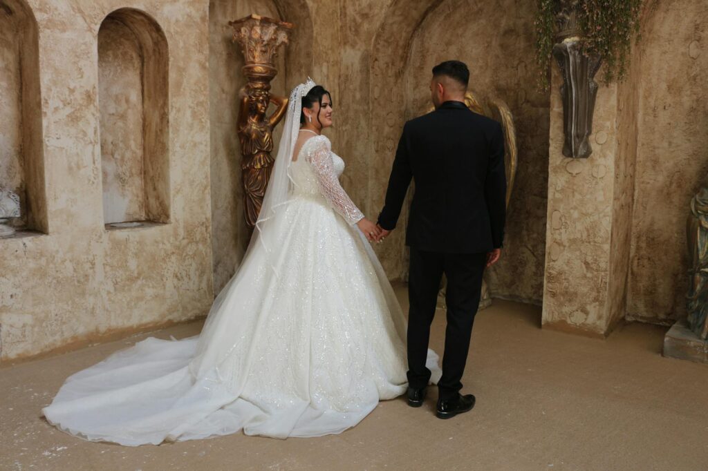 A romantic indoor ceremony at The Venetian, showcasing its elegant decor. — unique wedding venues Las Vegas