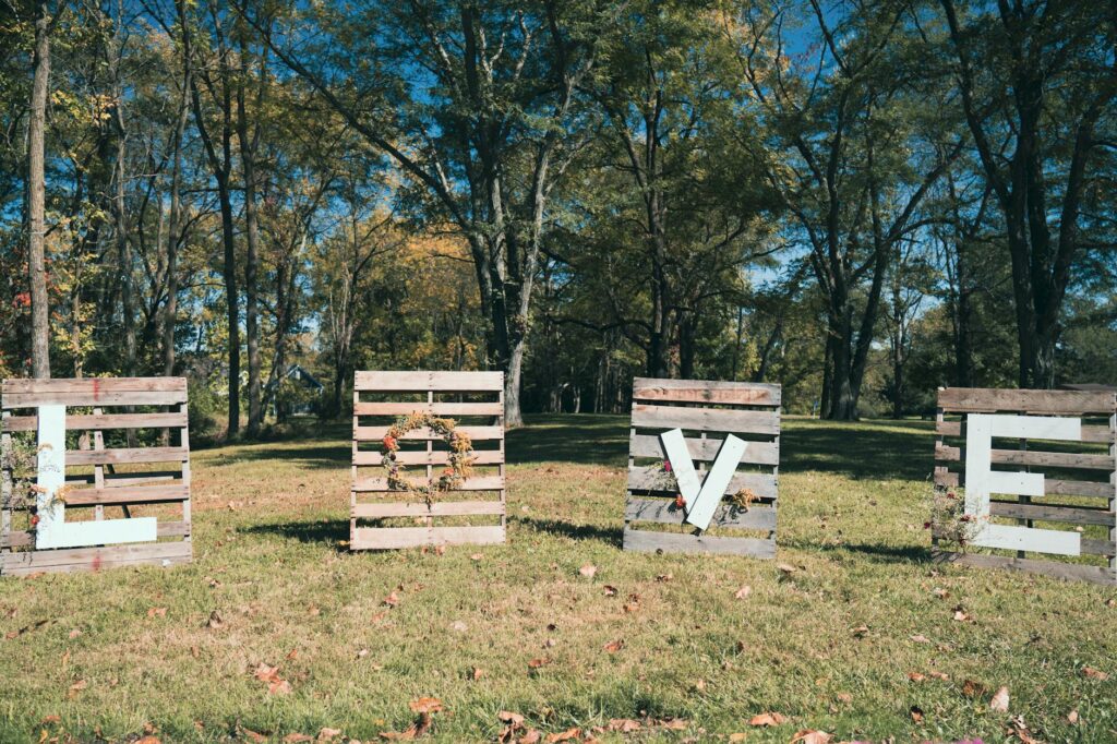 An example of DIY wedding decorations that are budget-friendly yet beautiful, showing creativity and personalization. — …