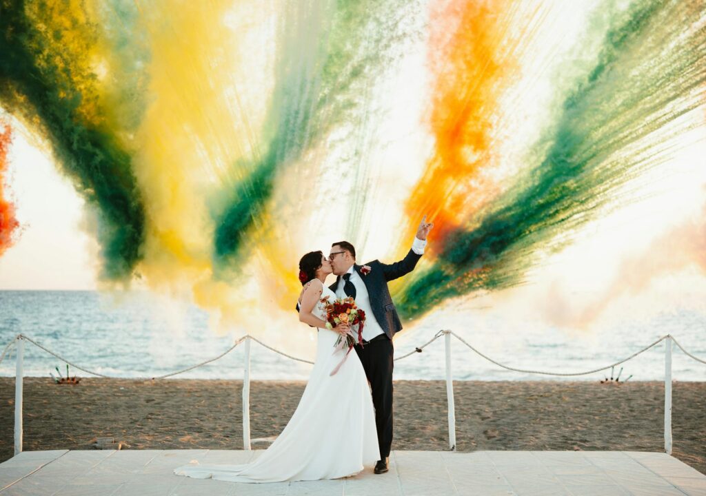 An example of a beach wedding photography portfolio displaying different styles. — beach wedding photographer Las Vegas