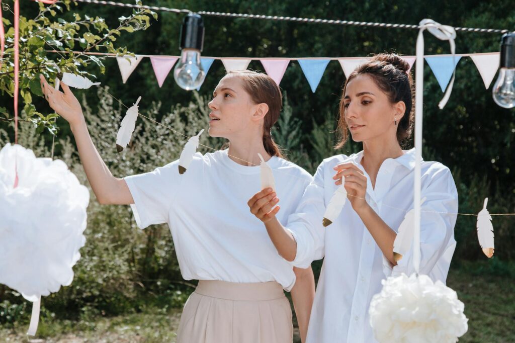 A DIY wedding decoration idea that adds a personal touch while being budget-conscious. — budget wedding Las Vegas