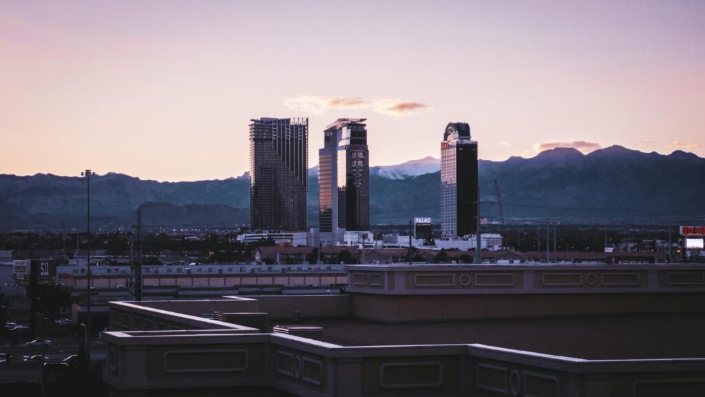 A beautiful Las Vegas wedding venue during sunset. — questions for wedding planner Las Vegas