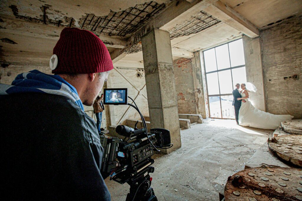 A behind-the-scenes image of a wedding photographer at work during a Las Vegas wedding. — wedding photographers Las Vegas