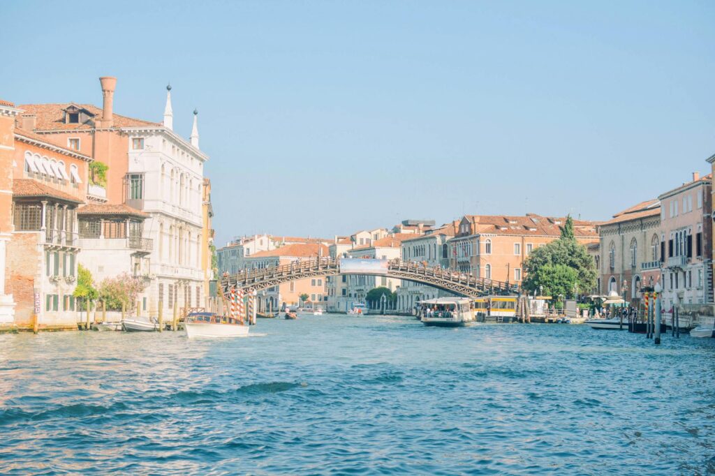 A breathtaking view of the Venetian's Grand Canal with gondolas, showcasing the romantic setting for weddings. — Las Veg…