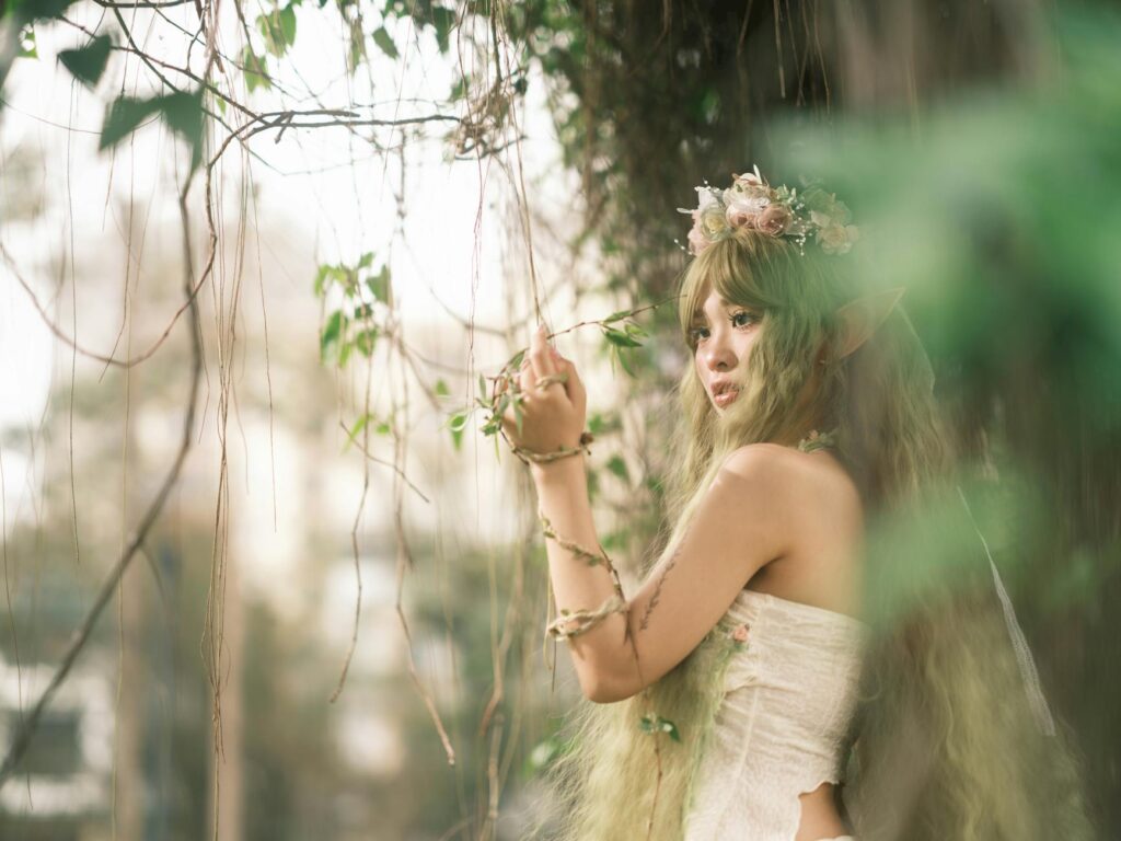 A magical enchanted forest ceremony with fairy lights and lush greenery. — unique wedding themes Las Vegas