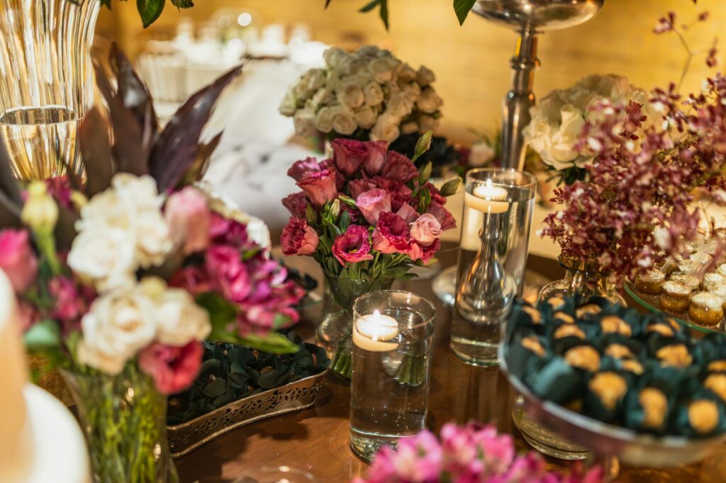 A selection of wedding flowers and decor options available in packages. — Las Vegas wedding packages