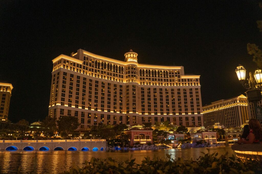 An intimate indoor wedding ceremony at a luxurious Las Vegas hotel. — Las Vegas wedding venue