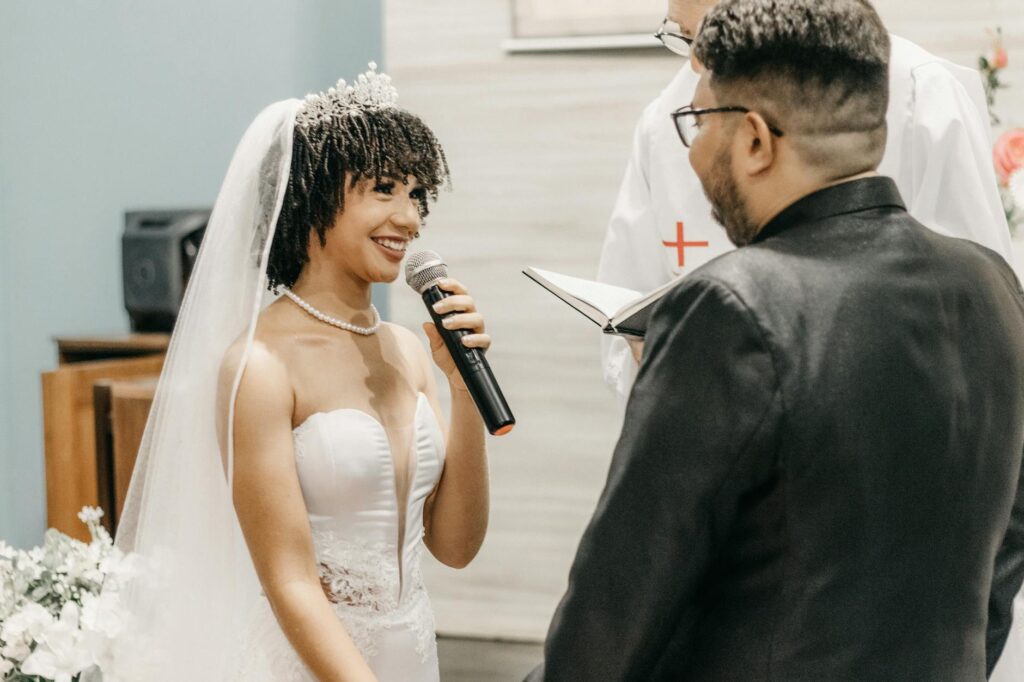 Couples exchanging vows in an unconventional venue like a rooftop. — Las Vegas wedding trends 2026