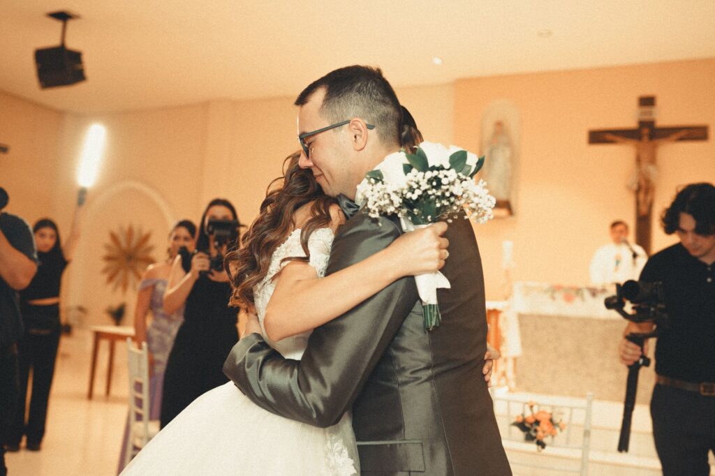 A beautifully captured wedding moment in a Las Vegas chapel. — wedding photographers Las Vegas