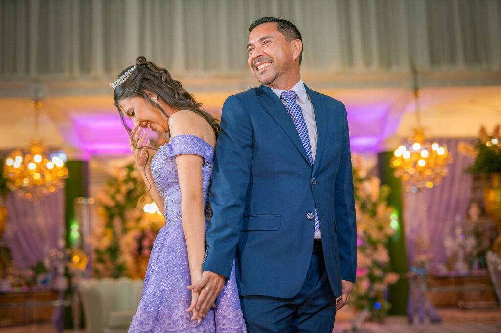 A candid shot of a couple laughing during their ceremony, capturing the joy of a Las Vegas wedding. — Las Vegas wedding …
