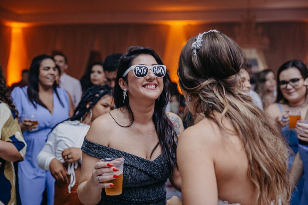 A candid shot of guests enjoying a wedding reception in Las Vegas. — Las Vegas wedding photographers