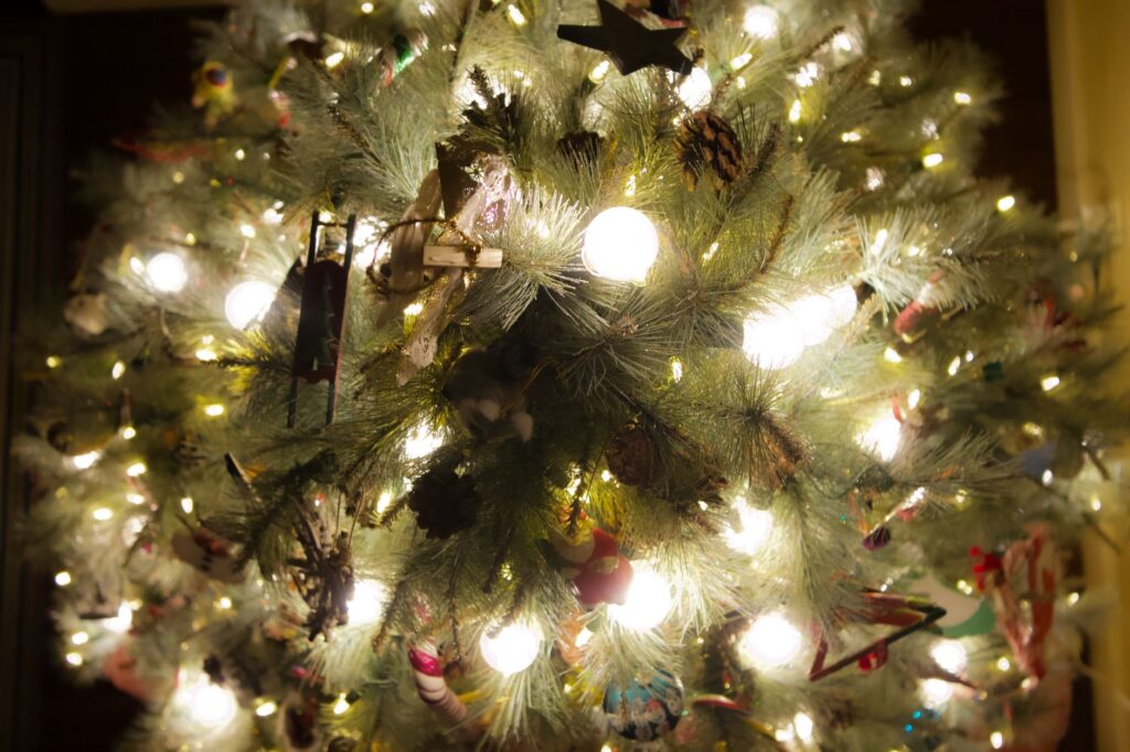 A cozy winter wedding in Las Vegas with festive decorations and lights. — best time to marry Las Vegas