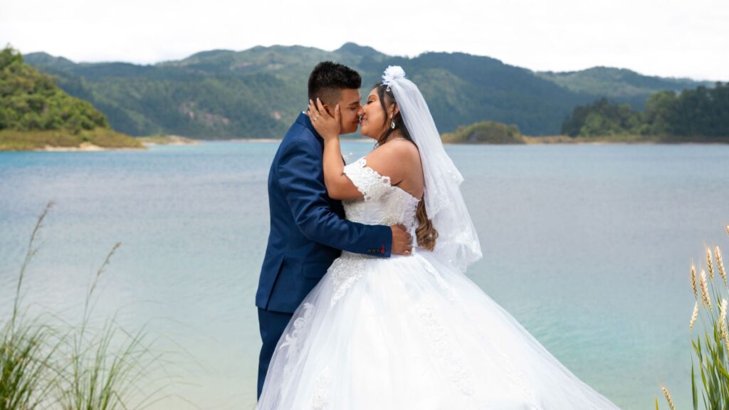 A joyful couple celebrating their wedding day with a perfect backdrop — Las Vegas wedding concierge services