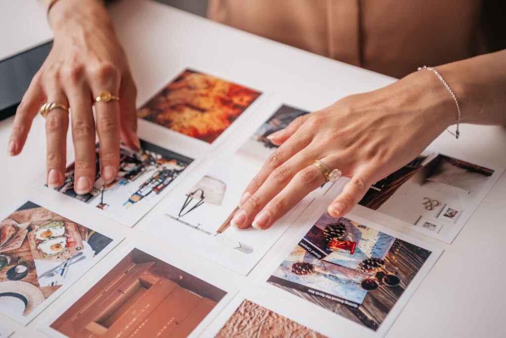 A mood board created by a couple featuring their personalized wedding ideas. — personalize Las Vegas wedding