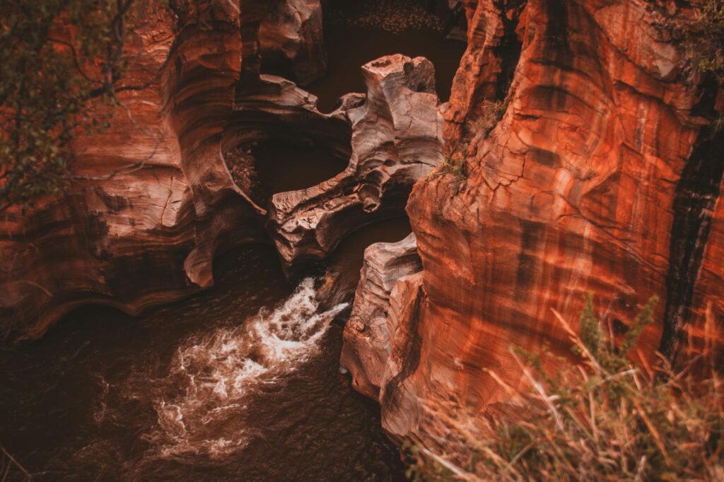 A picturesque wedding scene at Red Rock Canyon, with natural rock formations. — unique wedding venues Las Vegas