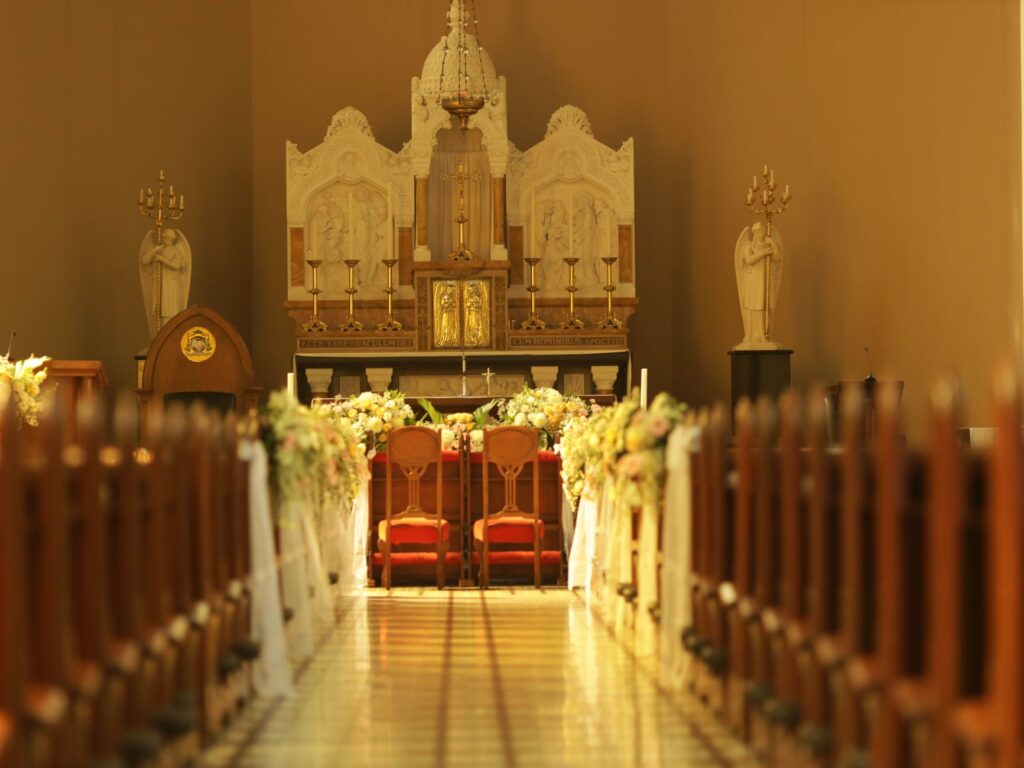 A serene Las Vegas chapel ready for a wedding ceremony. — Las Vegas wedding budgeting