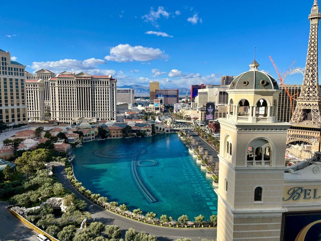 A travel guide booklet featuring Las Vegas attractions for wedding guests — destination wedding las vegas