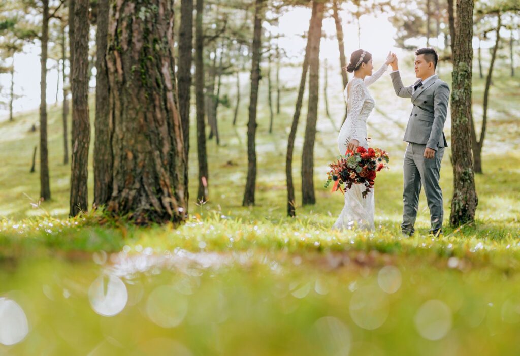 An image of a couple enjoying their wedding day stress-free thanks to a concierge. — hire wedding concierge Las Vegas