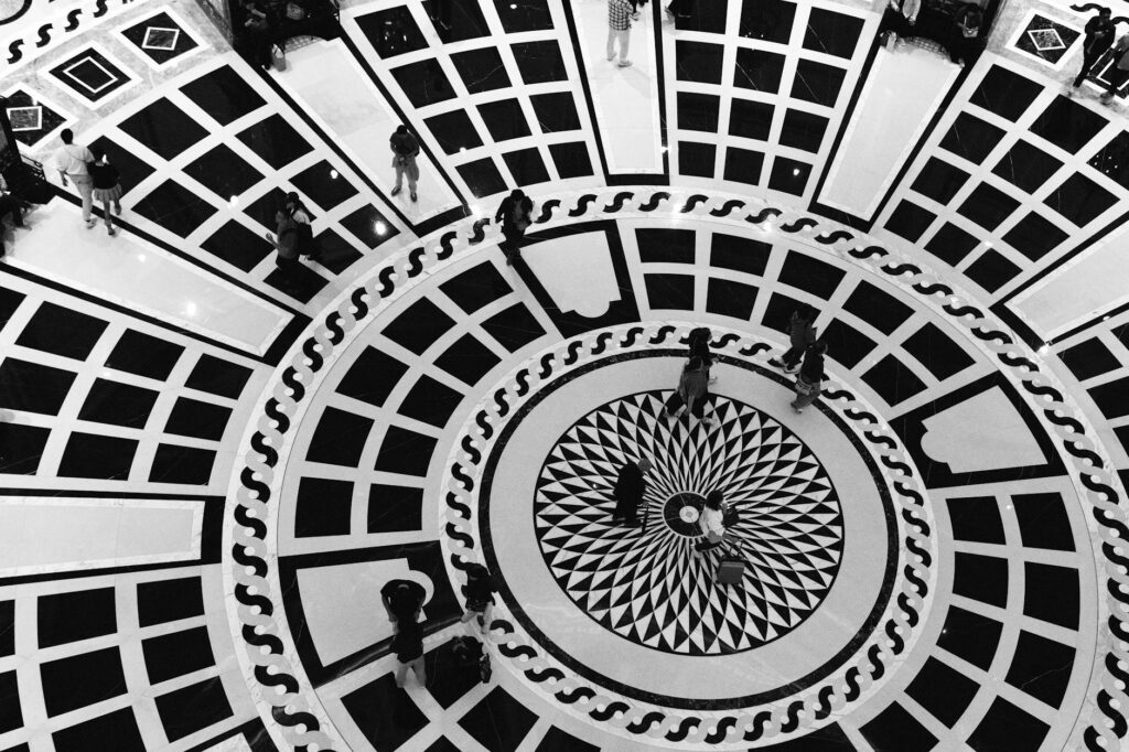 The stunning interior of Caesars Palace showing off its grand architecture and luxury décor. — Las Vegas wedding venues