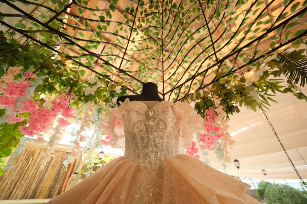 A beautifully decorated Las Vegas wedding chapel with themed decorations. — themed weddings Las Vegas