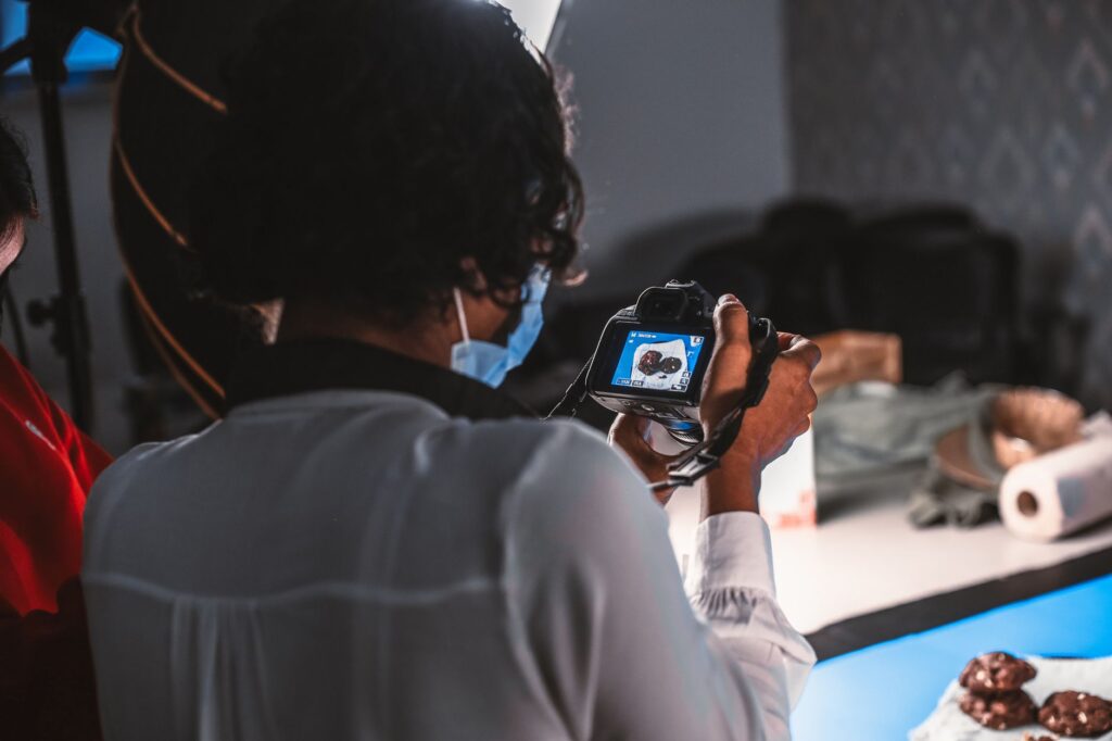 A behind-the-scenes image of a wedding photographer setting up for a shoot in a picturesque Las Vegas venue. — best wedd…
