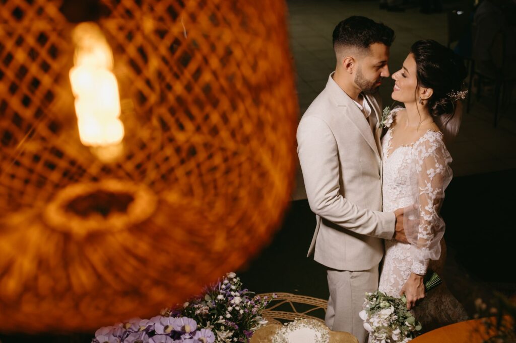 A bride and groom incorporating personal touches into their wedding decor. — Las Vegas wedding trends 2026