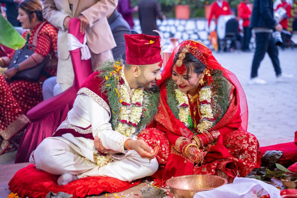 A candid moment captured between a bride and groom during their wedding — best wedding photographers Las Vegas