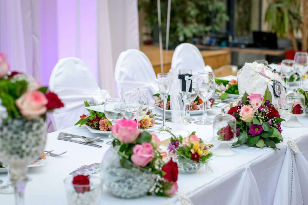 A celebration dinner setup in a luxurious Las Vegas restaurant. — Las Vegas elopement guide