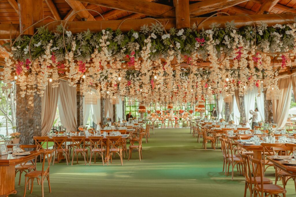 A decorated reception area at a luxury wedding venue in LV. — Las Vegas wedding venue