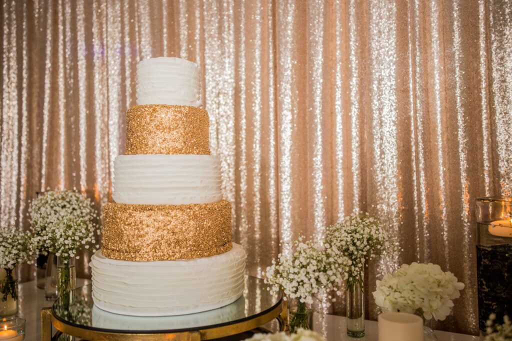 A glamorous Las Vegas wedding setup featuring sparkling lights and elegant decor. — Las Vegas wedding themes