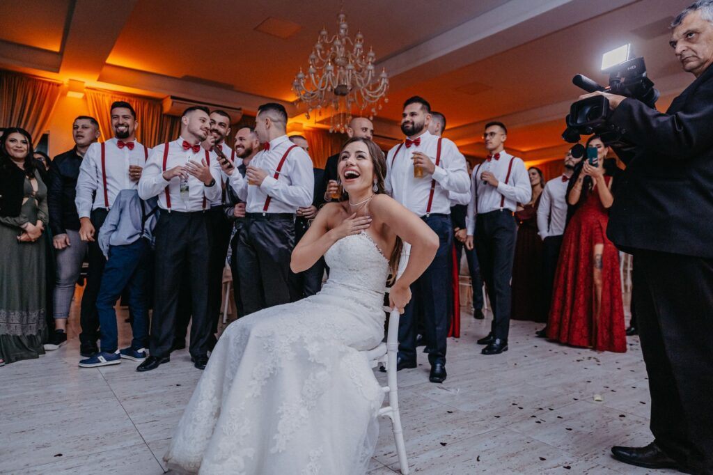 A group of happy guests enjoying a wedding ceremony in a luxurious Las Vegas venue. — destination wedding Las Vegas