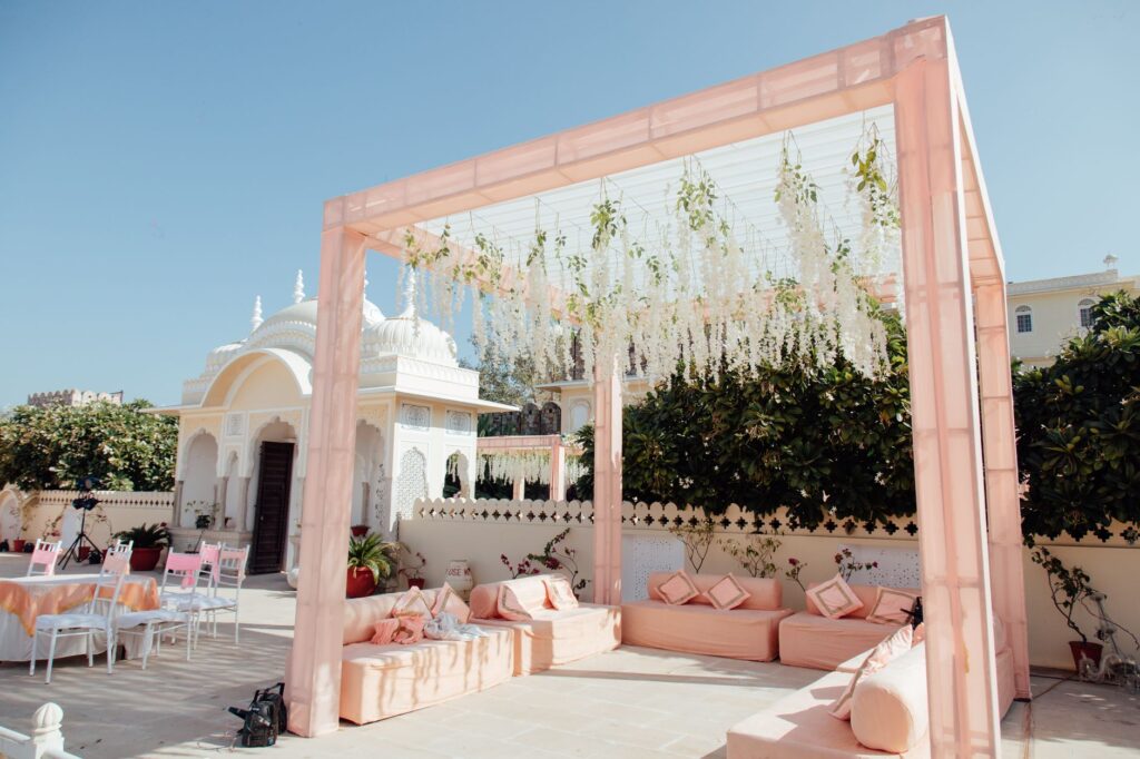 A whimsical fairytale-themed wedding setup with enchanting decor. — Las Vegas wedding themes