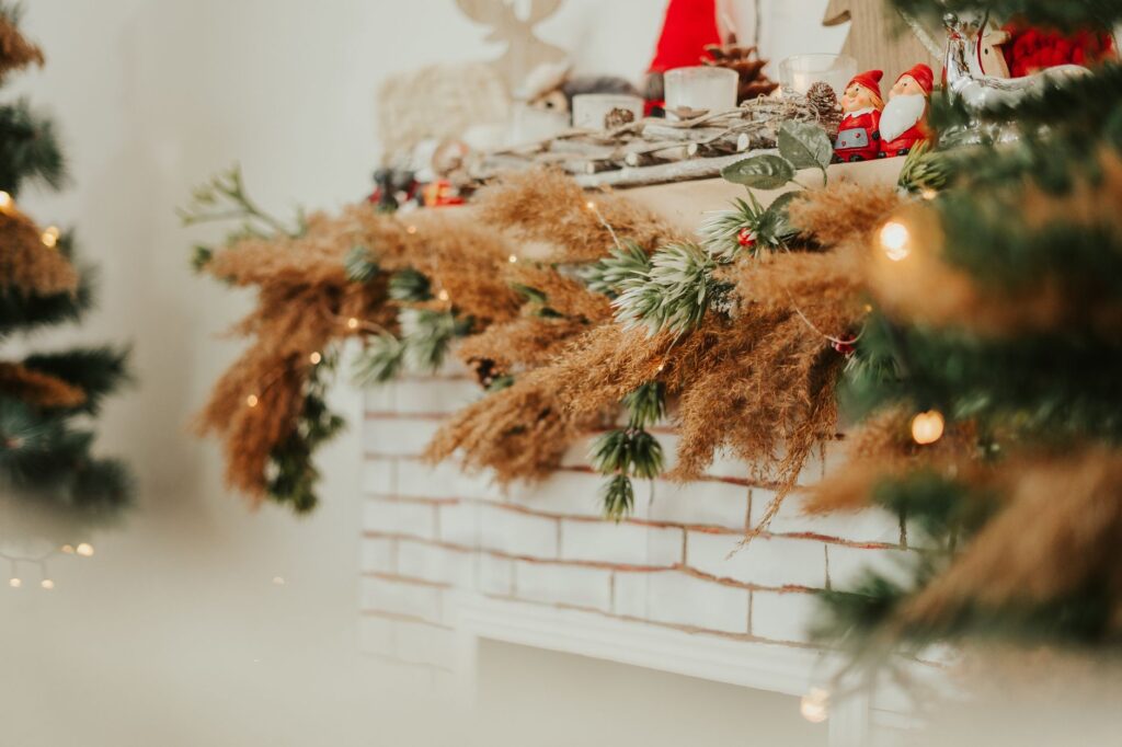 A winter wedding scene in Las Vegas, with festive decorations and a cozy atmosphere. — best time to marry in Las Vegas