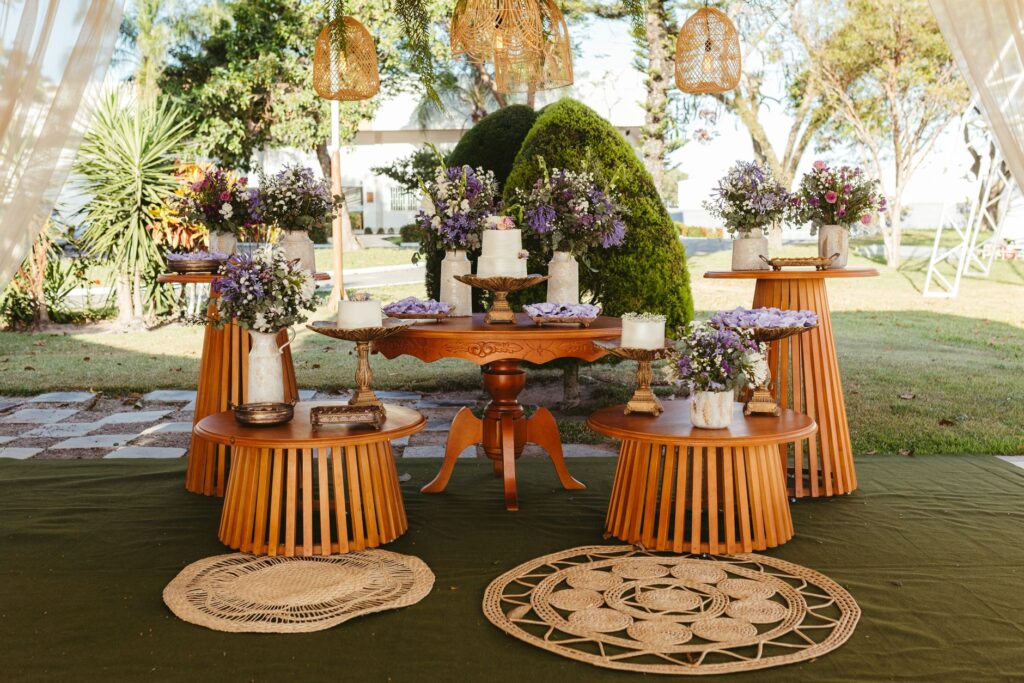 An eco-friendly wedding setup featuring sustainable decor elements in a Vegas venue. — Las Vegas wedding trends 2026