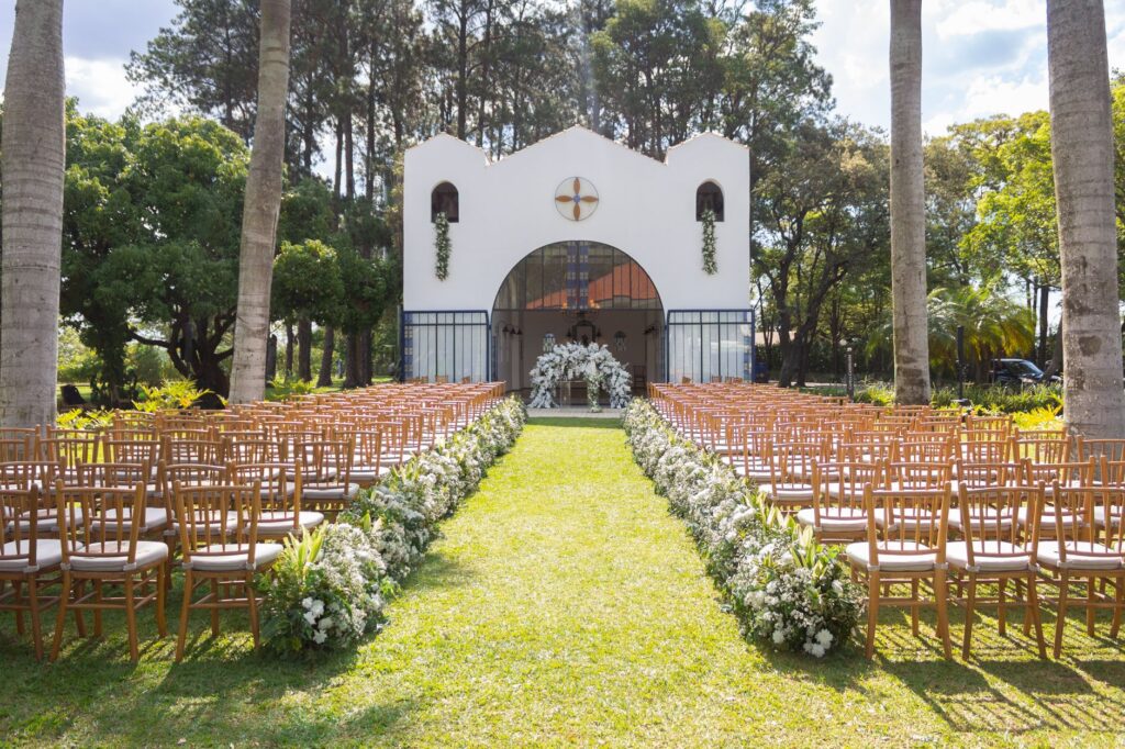 A beautiful interior shot of the Chapel of the Flowers, showcasing its romantic decor. — best wedding chapels Las Vegas