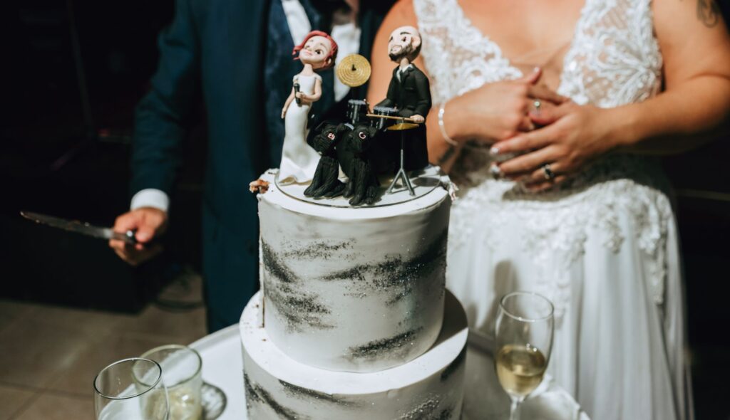 A beautifully themed wedding cake showcasing a unique design. — themed weddings Las Vegas