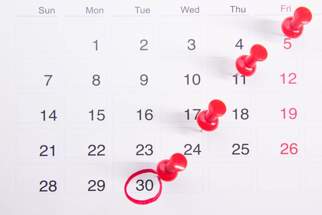 A calendar highlighting peak wedding months in Las Vegas. — best time to get married in Las Vegas