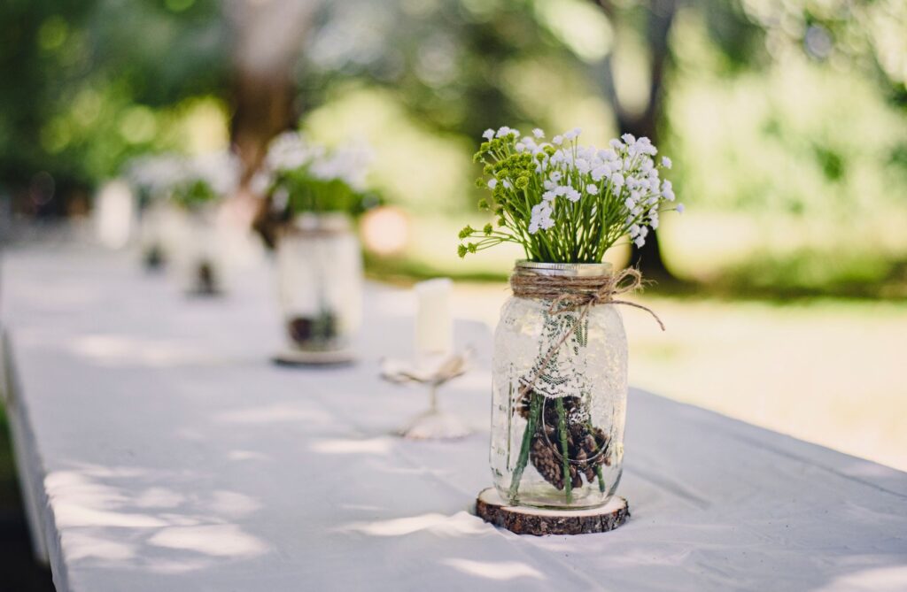 A charming DIY wedding decoration that highlights creativity and budget-friendliness. — budget Las Vegas wedding