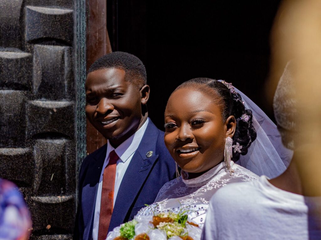 A couple celebrating their wedding day with an affordable wedding package — affordable wedding packages Las Vegas