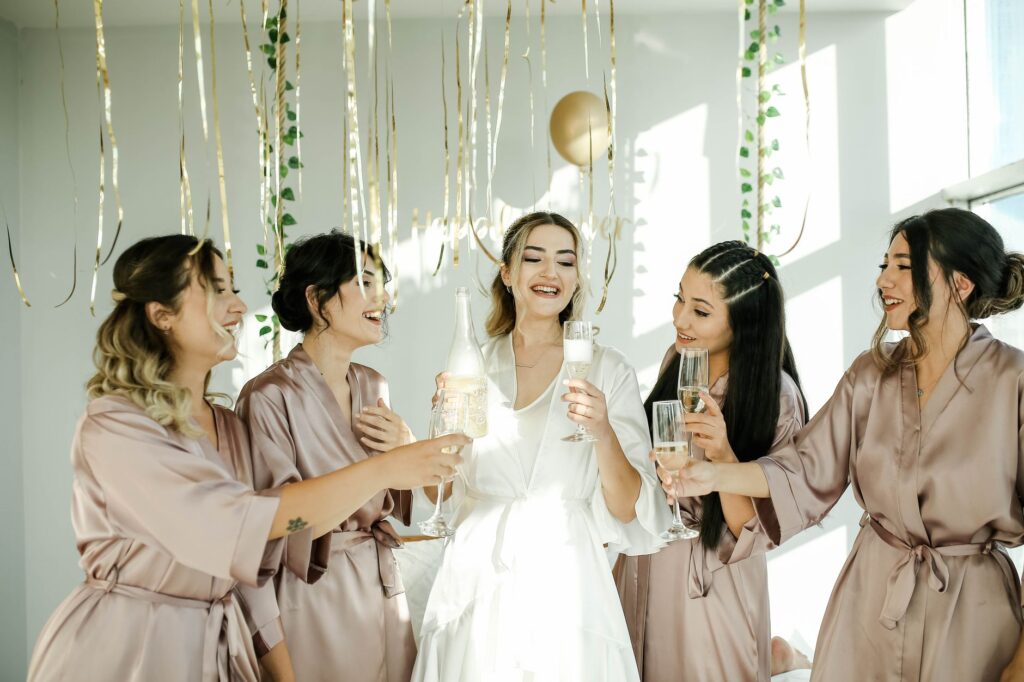 A group of friends enjoying a bridal shower in Las Vegas — Las Vegas wedding planning checklist