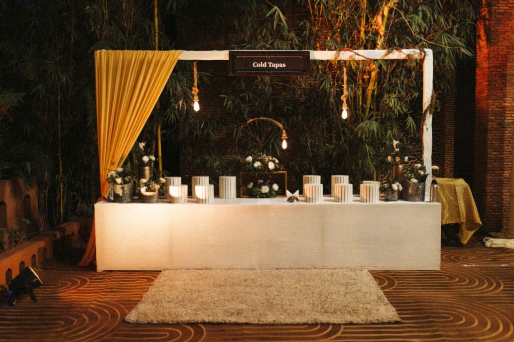 A snapshot of a budget-friendly wedding reception with simple yet elegant decor. — budget Las Vegas wedding
