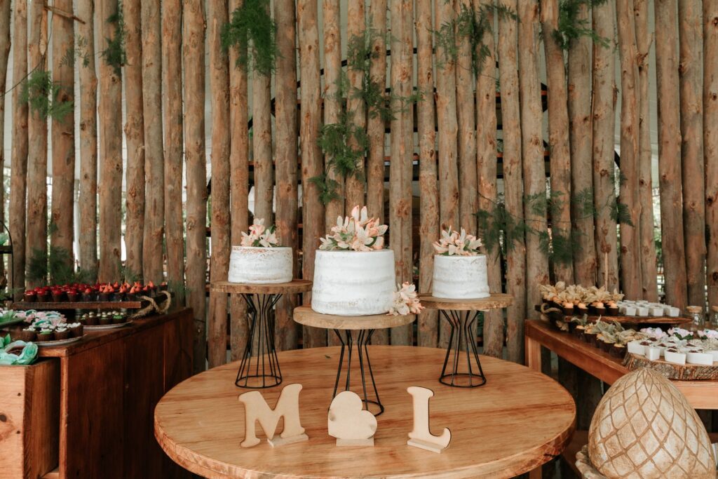 A stunning wedding cake decorated with Las Vegas-themed elements. — stress-free Las Vegas wedding