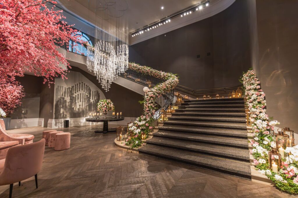 A whimsical fairytale wedding featuring enchanting lighting and floral arrangements. — unique wedding themes Las Vegas