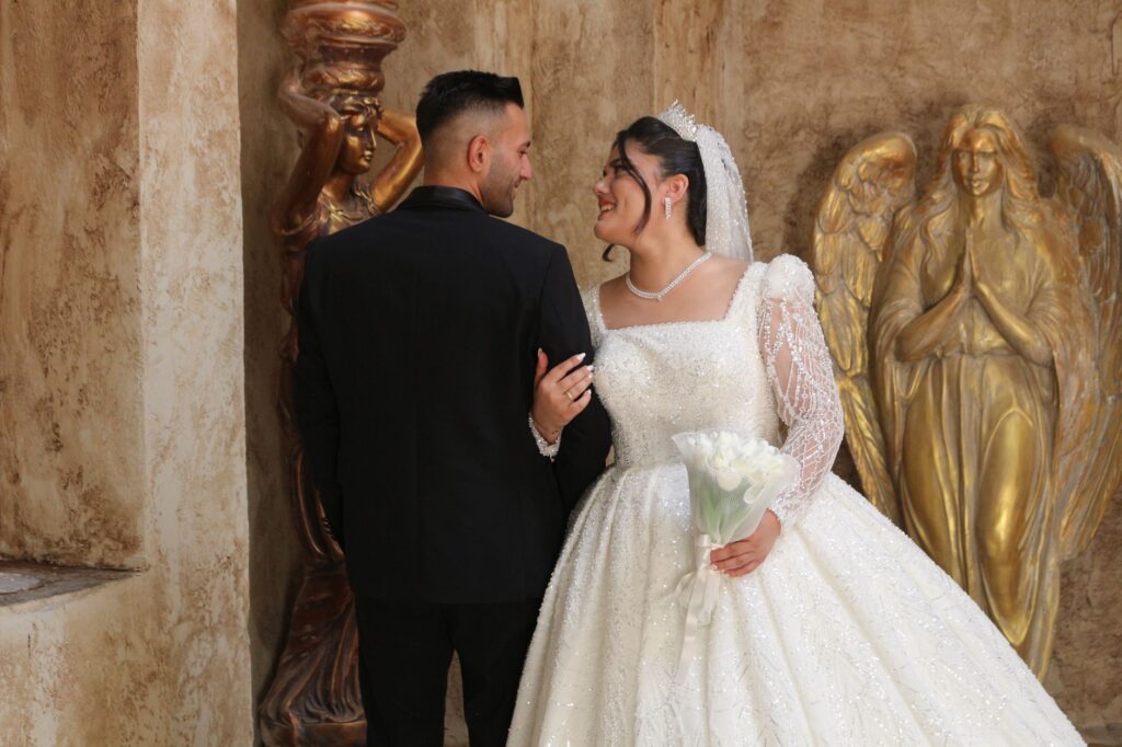 An elegant indoor wedding ceremony in a Las Vegas chapel. — Las Vegas wedding venues