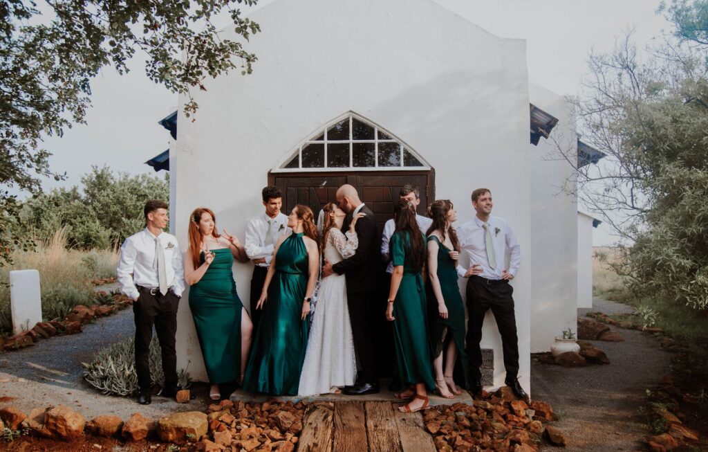 An elegant wedding ceremony in progress at A Little White Chapel, featuring a charming backdrop. — best wedding chapels …