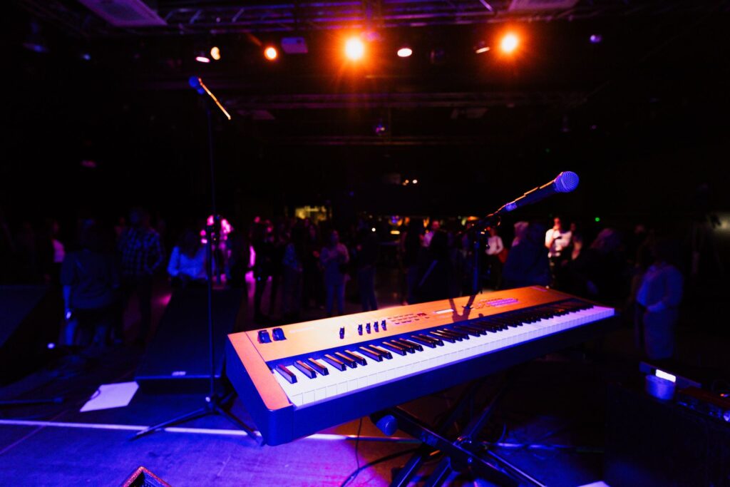 An entertainment setup showing live music or performers at a Las Vegas wedding. — Las Vegas wedding concierge services