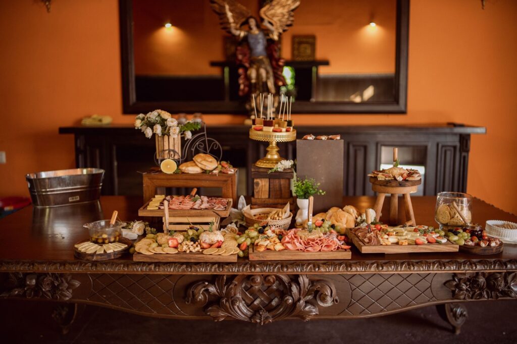 An inviting buffet spread illustrating affordable catering options at a wedding. — budget Las Vegas wedding